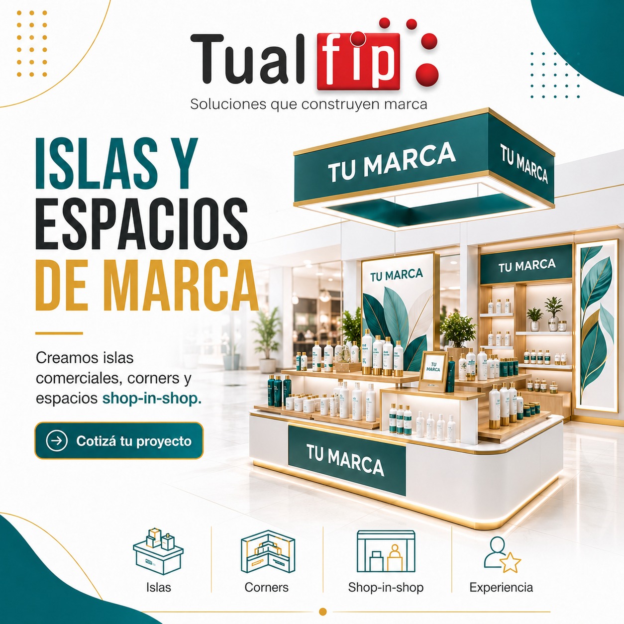 Islas y espacios de marca